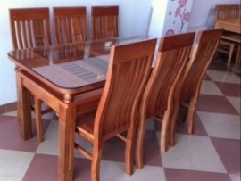 Bàn ghế gỗ sồi